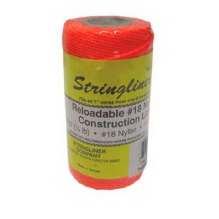 Us Tape 35106 Nylon Twisted Construction Line Roll- Fluorescent Orange - 270 ft. 843182